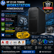 HP Z2 G5 Tower Workstation 10th Generation Intel® Octa Core™ i7-10700 Processor 16M Cache, up to 4.80 GHz I 32GB RAM I 500GB NVMe SSD I 1TB SATA SSD Windows 11 Pro I  Nvidia RTX3060 12GB Graphics I Black I 10 Kg