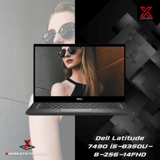 Dell Latitude 7490 Business Edition Laptop 8th Generation Intel® Core™ i5-8350U Processor 6M Cache, up to 3.60 GHz I 14" FHD Display I 8GB RAM I 256GB PCIe SSD I Windows 11 Pro I Intel® UHD Graphics 620 I Black 1.42 Kg