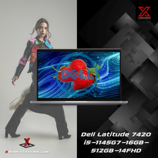 Dell Latitude 7420 Business Edition Laptop ( 11th Generation intel® Core™ i5-1145G7 Processor 8M Cache, up to 4.40 GHz, with IPU I 14" FHD Display I 16GB RAM I 512GB PCIe SSD I Windows 11 Pro I Intel® Iris® Xe Graphics I Silver 1.34 Kg