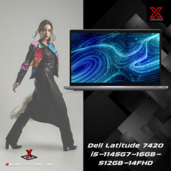 Dell Latitude 7420 Business Edition Laptop ( 11th Generation intel® Core™ i5-1145G7 Processor 8M Cache, up to 4.40 GHz, with IPU I 14" FHD Display I 16GB RAM I 512GB PCIe SSD I Windows 11 Pro I Intel® Iris® Xe Graphics I Silver 1.34 Kg