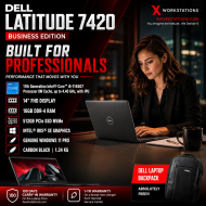 Dell Latitude 7420 Business Edition Laptop ( 11th Generation intel® Core™ i5-1145G7 Processor 8M Cache, up to 4.40 GHz, with IPU I 14" FHD Display I 16GB RAM I 512GB PCIe SSD I Windows 11 Pro I Intel® Iris® Xe Graphics I Black 1.34 Kg Dell Latitude 7420 Business Edition Laptop ( 11th Generation intel® Core™ i5-1145G7 Processor 8M Cache, up to 4.40 GHz, with IPU I 14" FHD Display I 16GB RAM I 512GB PCIe SSD I Windows 11 Pro I Intel® Iris® Xe Graphics I Black 1.34 Kg