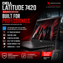 Dell Latitude 7420 Business Edition Laptop ( 11th Generation intel® Core™ i5-1145G7 Processor 8M Cache, up to 4.40 GHz, with IPU I 14" FHD Touch Display I 16GB RAM I 512GB PCIe SSD I Windows 11 Pro I Intel® Iris® Xe Graphics I Black 1.34 Kg Dell Latitude 7420 Business Edition Laptop ( 11th Generation intel® Core™ i5-1145G7 Processor 8M Cache, up to 4.40 GHz, with IPU I 14" FHD Touch Display I 16GB RAM I 512GB PCIe SSD I Windows 11 Pro I Intel® Iris® Xe Graphics I Black 1.34 Kg
