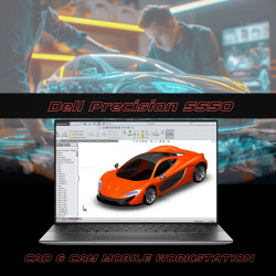 Dell Precision 5550 Mobile Workstation (10th Generation Intel® Octa Core™ i7-10875H Processor 16M Cache, up to 5.10 GHz  I 15.6" 4K Touch Display I 16GB RAM I 512GB NVMe SSD I Windows 11 Pro I Nvidia Quadro T2000 4GB Graphics I Silver I 1.9 Kg