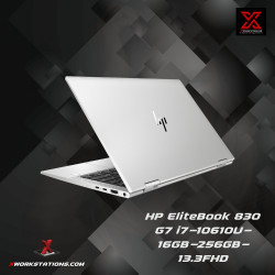 HP EliteBook 830 G7 Premium Laptop 10th Generation Intel® Core™ i7-10610U Processor 8M Cache, up to 4.90 GHz I 13.3" FHD Display I 16GB RAM I 256B NVMe SSD I Windows 11 Pro I Intel® UHD Graphics I Audio By Bang & Olufsen I Silver I 1.3 Kg