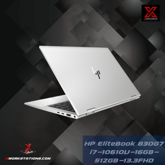HP EliteBook 830 G7 Premium Laptop 10th Generation Intel® Core™ i7-10610U Processor 8M Cache, up to 4.90 GHz I 13.3" FHD Display I 16GB RAM I 512B NVMe SSD I Windows 11 Pro I Intel® UHD Graphics I Audio By Bang & Olufsen I Silver I 1.3 Kg