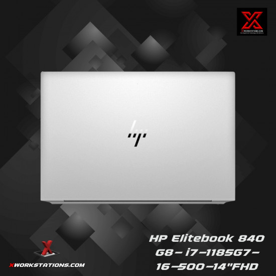 HP EliteBook 840 G8 Premium Laptop 11th Generation Intel® Core™ i7-1185G7 Processor 12M Cache, up to 4.80 GHz, with IPU I 14" FHD Display I 16GB RAM I 512B NVMe SSD I Windows 11 Pro I Iris® Xe Graphics I Audio By Bang & Olufsen I Silver I 1.35 Kg
