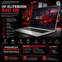 HP EliteBook 840 G8 11th Gen Intel® Core™ i7-1185G7 Processor 12M Cache, up to 4.80 GHz, with IPU I 14" FHD Display I 16GB RAM I 256GB NVMe SSD I Windows 11 Pro I Intel® Iris® Xe Graphics I Audio By Bang & Olufsen I Silver I 1.32 Kg HP EliteBook 840 G8 11th Gen Intel® Core™ i7-1185G7 Processor 12M Cache, up to 4.80 GHz, with IPU I 14" FHD Display I 16GB RAM I 256GB NVMe SSD I Windows 11 Pro I Intel® Iris® Xe Graphics I Audio By Bang & Olufsen I Silver I 1.32 Kg