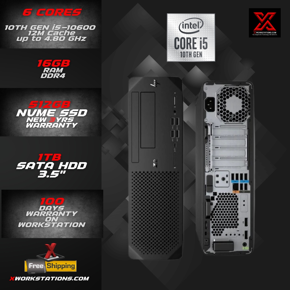 HP Z2 G5 Workstation 10th Generation Intel® Hexa Core™