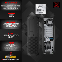 HP Z2 G5 Workstation 10th Generation Intel® Core™ i7-10700 Processor 16M Cache, up to 4.80 GHz I 16GB RAM I 512GB NVMe SSD I 1TB SATA HDD I Windows 11 Pro I Intel® UHD Graphics 630 I Black I 5Kg HP Z2 G5 Workstation 10th Generation Intel® Core™ i7-10700 Processor 16M Cache, up to 4.80 GHz I 16GB RAM I 512GB NVMe SSD I 1TB SATA HDD I Windows 11 Pro I Intel® UHD Graphics 630 I Black I 5Kg