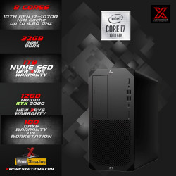 HP Z2 Tower G5 Workstation 10th GenerationIntel® Octa Core™ i7-10700 Processor 16M Cache, up to 4.80 GHz I 32GB RAM I 1TB NVMe SSD I Windows 11 Pro I Nvidia RTX 3060 12GB Graphics I Black I 10 Kg HP Z2 Tower G5 Workstation 10th GenerationIntel® Octa Core™ i7-10700 Processor 16M Cache, up to 4.80 GHz I 32GB RAM I 1TB NVMe SSD I Windows 11 Pro I Nvidia RTX 3060 12GB Graphics I Black I 10 Kg