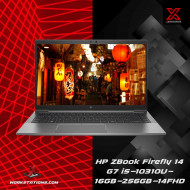 HP ZBook Firefly 14 G7 Mobile Workstation 10th Generation Intel® Core™ i5-10310U Processor 6M Cache, up to 4.40 GHz I 14" FHD Display I 16GB RAM I 256B NVMe SSD I Windows 11 Pro I Intel® UHD Graphics I Audio By Bang & Olufsen I Grey I 1.4Kg