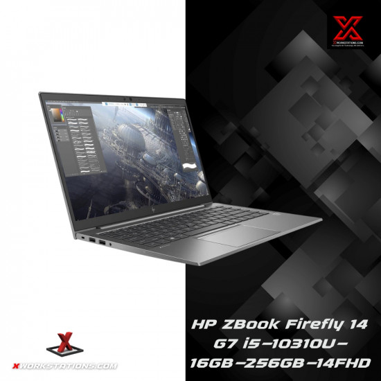 HP ZBook Firefly 14 G7 Mobile Workstation 10th Generation Intel® Core™ i5-10310U Processor 6M Cache, up to 4.40 GHz I 14" FHD Display I 16GB RAM I 256B NVMe SSD I Windows 11 Pro I Intel® UHD Graphics I Audio By Bang & Olufsen I Grey I 1.4Kg